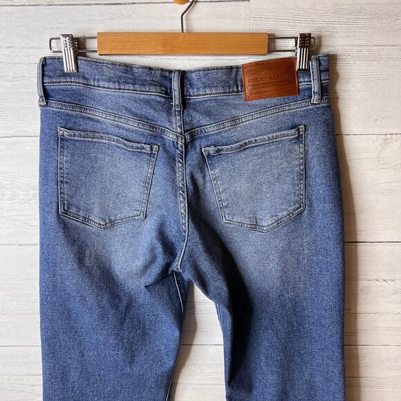 Lucky Brand Jeans Womens Size 8/29R Easy Rider Boot Distressed Medium Wash - Picture 11 of 16